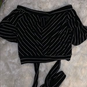 off the shoulder crop top